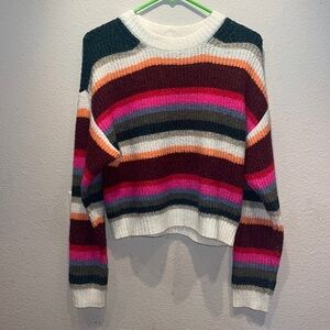 American Eagle Women’s Soft Bright Striped Sweater Size XS